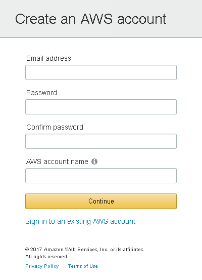 aws-console-create-account