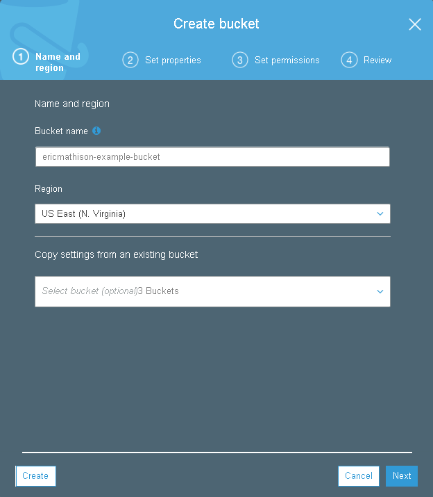 aws-management-services-s3-create-bucket-name-region